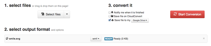 Convert to WMF with CloudConvert
