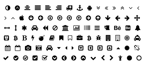 Preview of font-awesome icons
