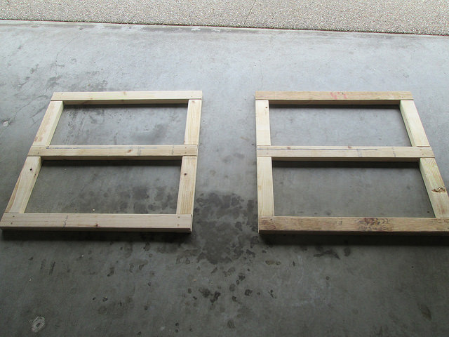 Top and bottom frames assembled